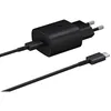 Image de Chargeur secteur 25W Ultra Rapide d'origine Samsung EP-TA800XB noir avec câble USB-C à USB-C 1m en occasion ou reconditionné