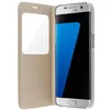 Image de Samsung - Étui à fenêtre Or Original pour Samsung Galaxy S7 Edge