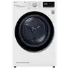 Image de Sèche-linge À Pompe À Chaleur Lg Rh9v50wh 9 Kg Hublot Acier Inoxydable Blanc 60 X 69 X 85 Cm