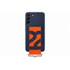 Image de Coque En Silicone Avec Laniere Pour Samsung Galaxy S22+ Bleu Marine