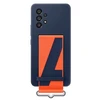Image de Coque En Silicone Pour Samsung Galaxy A53 5g Avec Lanière Bleu Marine