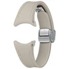 Image de Accessoires Bracelet Et Montre Connectée Samsung Bracelet Simili Cuir S M 115mm G Watch 6 Taupe