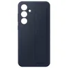 Image de Coque En Silicone Avec Laniere Pour Galaxy S24 Fe Bleu Foncé