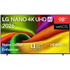Image de Téléviseur Ultra HD NanoCell noir - LG - 98 pouces - 3840 x 2160 - 144 Hz - Wi Fi 5 intégré - 4 HDMI 2.1 - Bluetooth
