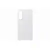 Image de Coque - Samsung - S25 Edge - Cuir Véritable - Gris Clair - Protection Chocs Et Rayures