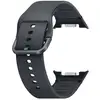 Image de Bracelet pour galaxy watch 115mm s, m 20mm édition sport en silicone samsung gris anthracite ET-SNL32SB
