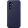 Image de Coque Pour Galaxy S25 Fe En Cuir Premium Effet Grainé Bleu Marine Samsung
