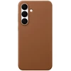 Image de Coque Pour Galaxy S25 Fe En Cuir Premium Effet Grainé Marron Clair Samsung