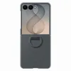 Image de Coque et étui téléphone mobile Samsung magnétique en silicone avec anneau Noir pour Galaxy Z Flip 8