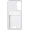 Image de Coque Et Étui Téléphone Mobile Samsung Arrière Avec Porte-carte Gris Clair Pour Galaxy A27 5g