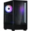 Image de Boîtier Pc Mini Tour Sans Alim P10 (noir) Micro Atx/mini-itx 1x120mm A-rgb Usb-c/3.0/hd Audio Verre Trempé