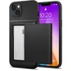Image de Coque pour iPhone 14 Plus - SPIGEN - Slim Armor CS - Noir - Protection double - Fente pour carte intégrée