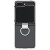 Image de Coque transparente - SAMSUNG - Galaxy Z Flip 5 - Anneau grip intégré - Sobre et élégante - Anti dérapante