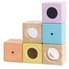 Image de Jouets En Bois Plan Toys Set De Blocs Sensoriels Pastel