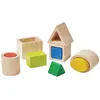Image de Plantoys Jouets En Bois Blocs Géo À Assembler