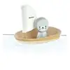 Image de Bateau En Bois Plan_toys Bateau Phoque 13x10,1x8,8 Cm Multicolor Bois