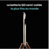 Image de Batterie Externe Bmx Solidsafe Air Q12 5000 Mah Magsafe Qi2 15w Or Finition Titane 6,8 Mm