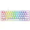 Image de Razer huntsman mini mercury ed. (purple switch): clavier de jeu compact (clavier compact 60% avec commutateurs opto-mécaniques clicky, touches pbt, câble usb-c détachable) - us layout, blanc RZ03-03390300-R3M1