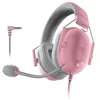 Image de Casque avec Microphone - Razer - BlackShark V2 X - Couleur Rose - Annulation de bruit - Filaire