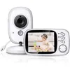 Image de Baby Monitor-Vidéo Sans Fil Multifonctions -Moniteur 3.2 LCD - Contrôle température - Vision nocturne - Connexion jusquà 256 m