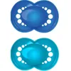Image de Sucette Anatomique MAM - Chat Fleurs - Silicone - Lot de 2 + Boîte de Stérilisation