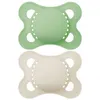 Image de Sucettes-MAM 2 Sucettes Original Tendance 2 à 6 Mois (Modèle : Vert et Gris)