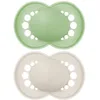 Image de Sucette Original Tendance 6+ Mois (2 Pièces) Coloris Aléatoire   Tétine En Silicone Symétrique Et Anatomique