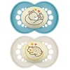 Image de Sucettes-MAM Sucette Original Nuit - 6+ Mois - Silicone - X2 (Modèle : Renard et Ours)