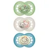 Image de MAM Original Silicone 18 Mois+   Sucettes Jour & Nuit Anatomiques x3