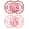Image de Sucettes-MAM Sucette Perfect Animaux - 18+ Mois - Silicone - X2 (Modèle : Lapin et Fraises)