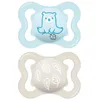 Image de Sucettes-MAM Sucette Suprême - 2-6 Mois - Silicone - X2 (Modèle : Ours et Feuilles)