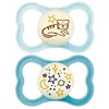 Image de Sucettes-Sucettes MAM Perfect Night 18 mois et plus - Lot de 2 (Couleur : Tigre et Étoiles Bleus)