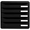 Image de Exacompta 309714d bac de rangement de bureau polystyrène noir