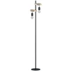 Image de Lampadaire Droit Industriel, Bois, Marron, Eglo Townshend