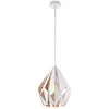 Image de Lampe À Suspension "carlton 1" Blanc Et Or 49932 Eglo