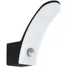 Image de Eglo Lampe Murale Led À Capteur D'extérieur Fiumicino 11 W Noir