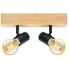 Image de Rampe 2 Spots, Bois Noir, Eglo Spot Townshend Noir