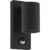 Image de Applique Murale Extérieure Eglo Riga 5 Gu10 Ip44 Black Zinc-coated Steel
