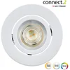 Image de Kit 1 Spot Encastré Connecté Zigbee Bluetooth Saliceto Blanc/couleurs Rond Blanc