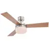 Image de Globo alana ventilateur de plafond 3 pales nickel mat, télécommande 2x e14