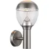 Image de Globo callisto applique murale d'extérieur moderne en acier inoxydable ip44 led 3000k