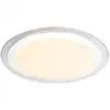 Image de Plafonnier semi-encastré à led intégré nicole ii chrome led dimmable 3000-6000k télécommande