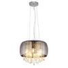 Image de Globo kalla suspension 35 cm, abat-jour en verre chromé, 5 ampoules e14
