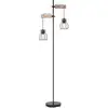 Image de Globo mina lampadaire multi-bras noir 2x e27