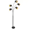 Image de Globo clarke lampadaire multi-bras noir mat 5x e14
