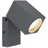 Image de Globo veronika projecteur extérieur anthracite ip44 abat-jour en verre transparent 1x gu10