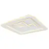 Image de Plafonnier semi-encastré carré à led intégré, blanc, 2 led à intensité variable, 2 700-6 500 k, télécommande