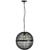 Image de Globo hermi ii suspension sphérique hermi ii 50 cm, noir mat, 1 ampoule e27