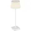 Image de Lampe de chevet led blanche mate ip44, variateur tactile, intensité 3 000-5 000 k