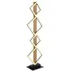 Image de Lampadaire led intégré noir mat 4x led 3000k